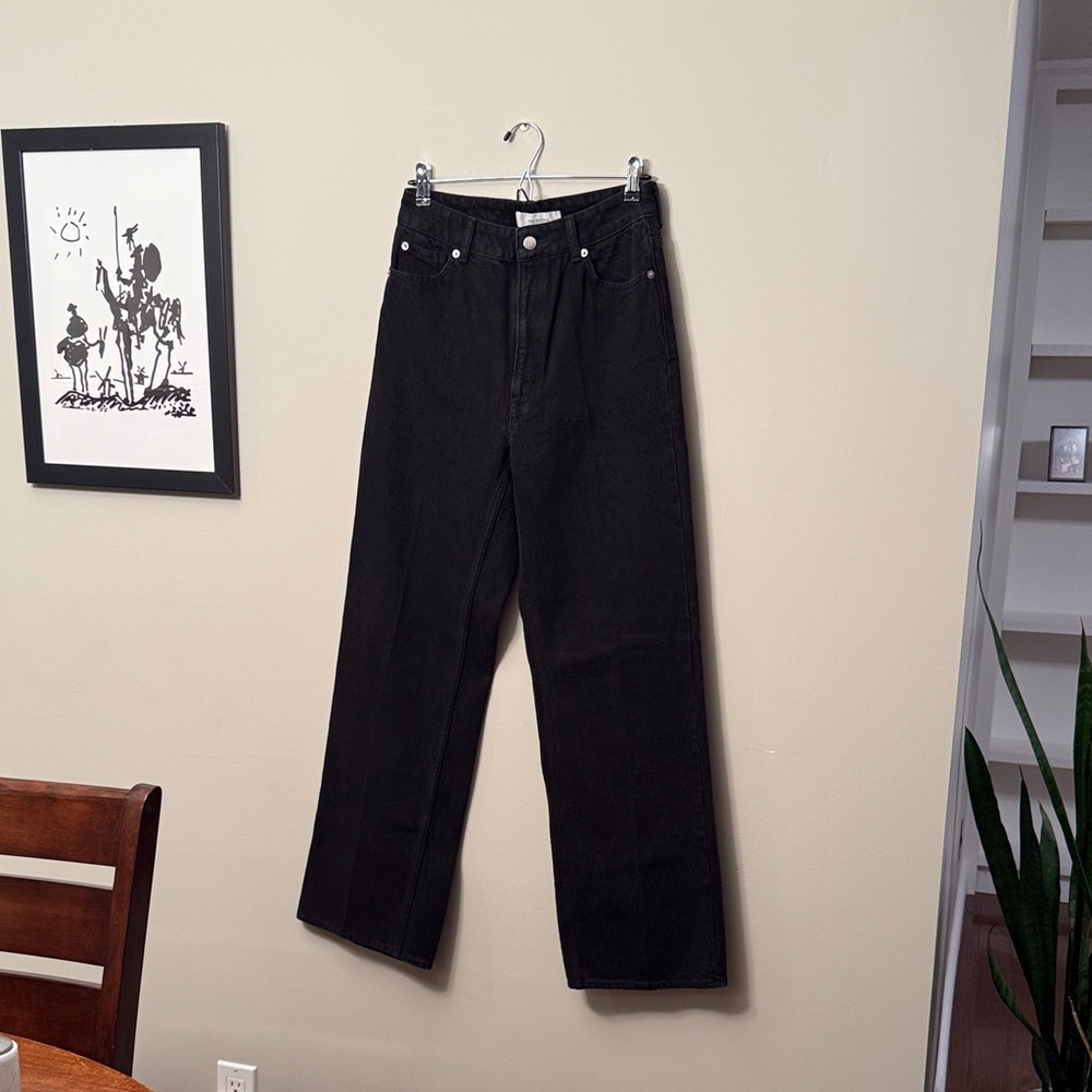 BNWOT H&M Edition Black High-Waisted Denim
